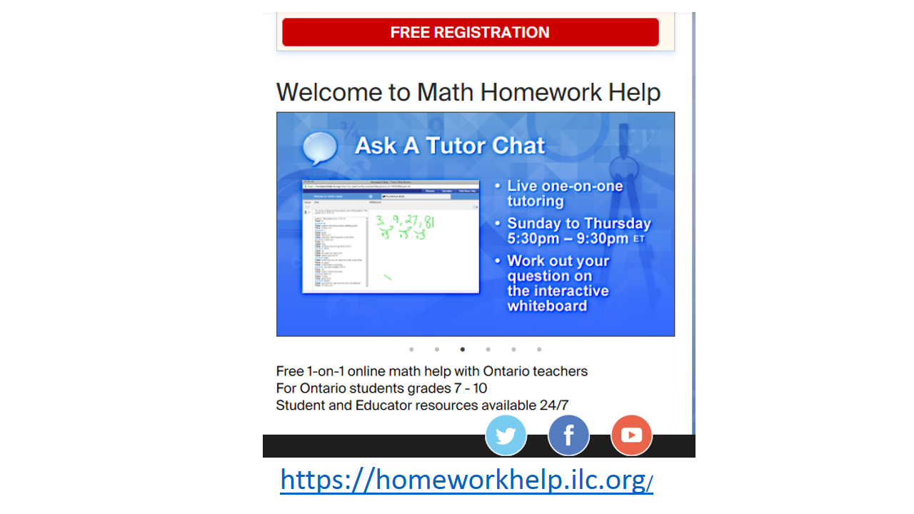 Ontario homework help for math